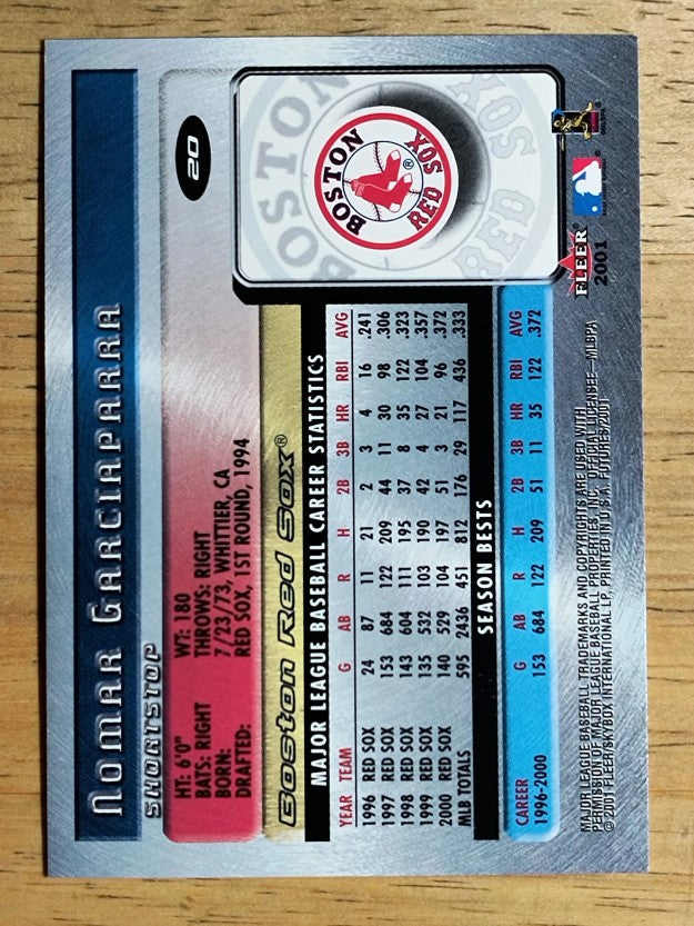 2001 Fleer Futures #20 Nomar Garciaparra