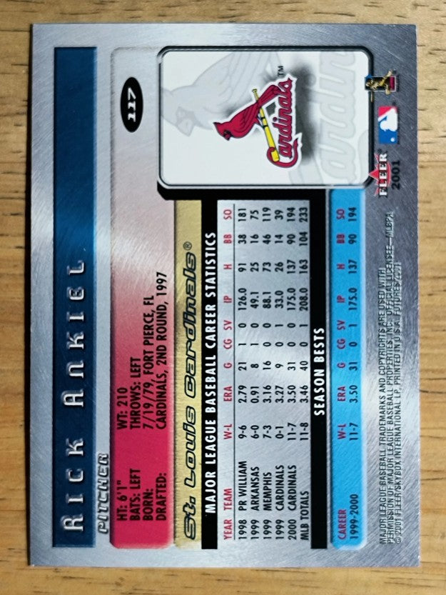 2001 Fleer Futures #117 Rick Ankiel