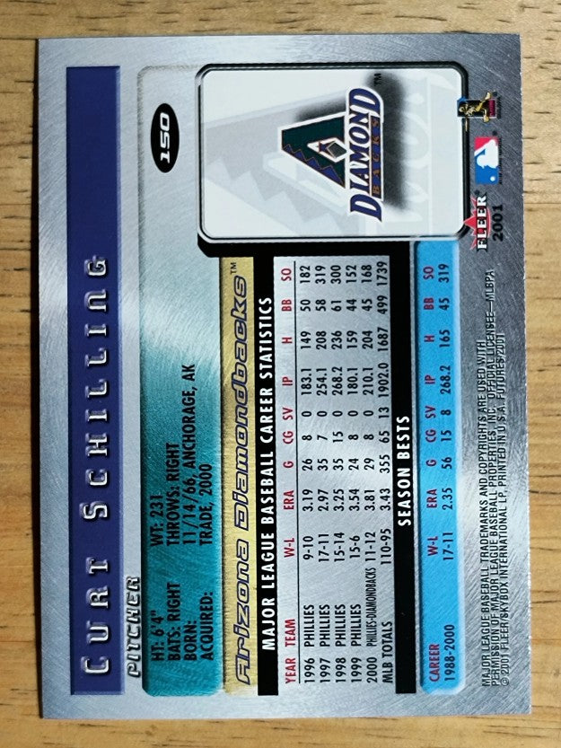 2001 Fleer Futures #150 Curt Schilling