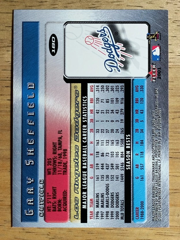 2001 Fleer Futures #180 Gary Sheffield