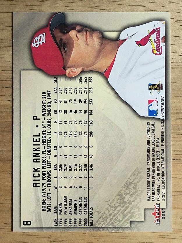 2001 Fleer Showcase #8 Rick Ankiel