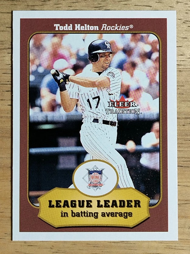 2001 Fleer Tradition #381 Todd Helton LL