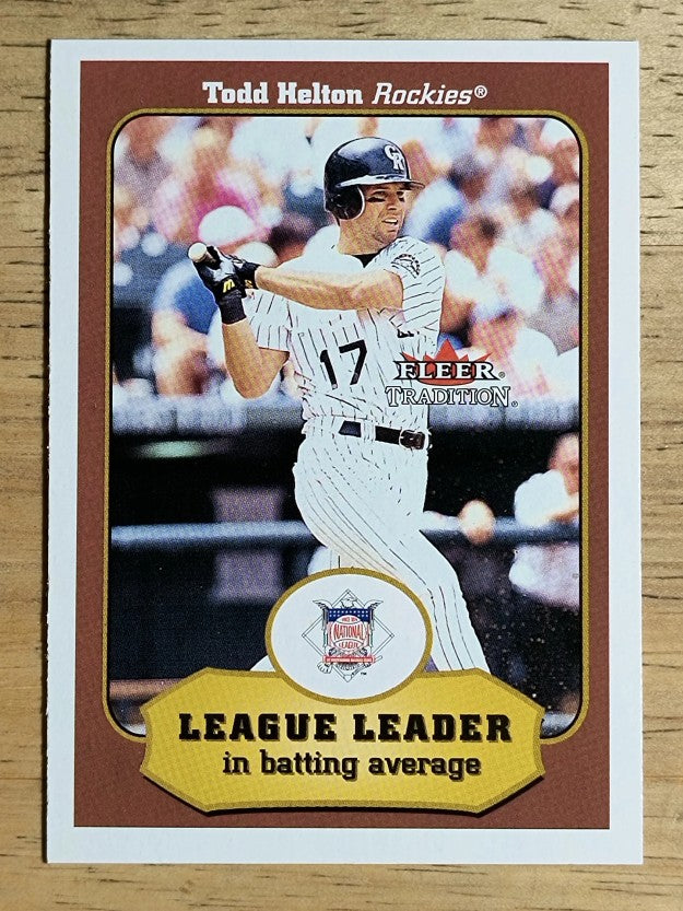 2001 Fleer Tradition #381 Todd Helton LL