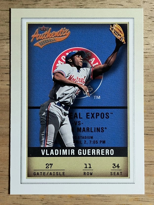 2002 Fleer Authentix #11 Vladimir Guerrero