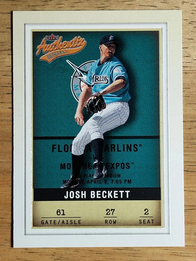 2002 Fleer Authentix #27 Josh Beckett