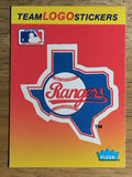 1991 Fleer Team Stickers #75 Texas Rangers/Large logo