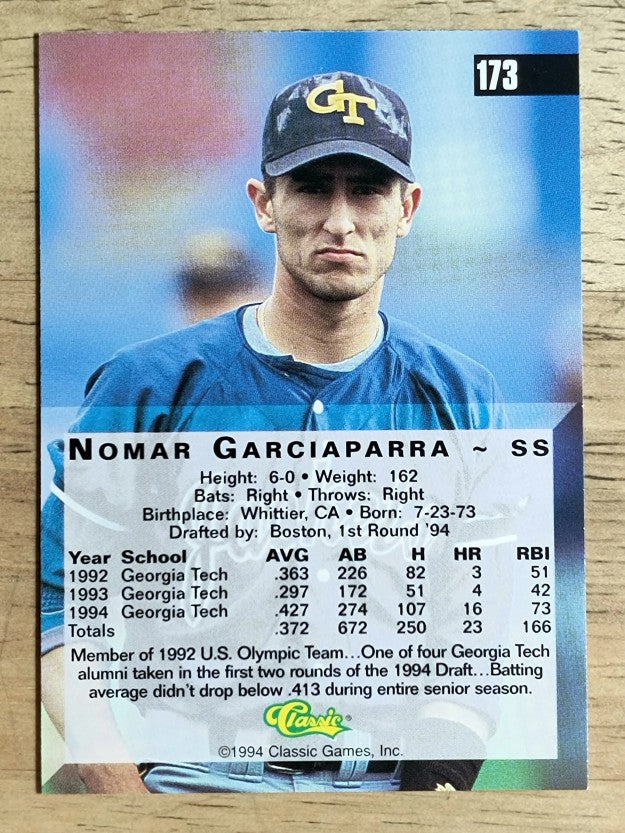1994 Classic Four Sport #173 Nomar Garciaparra