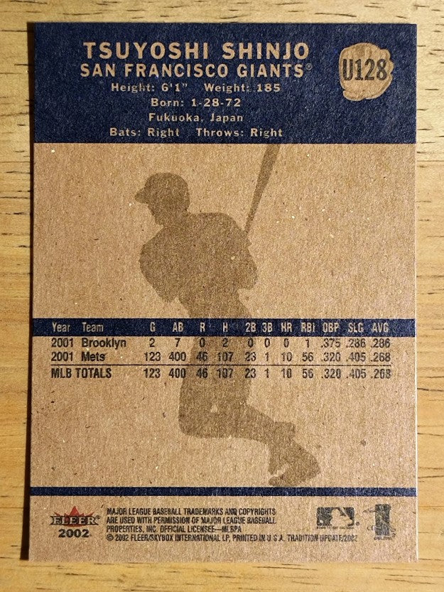 2002 Fleer Tradition Update #U128 Tsuyoshi Shinjo