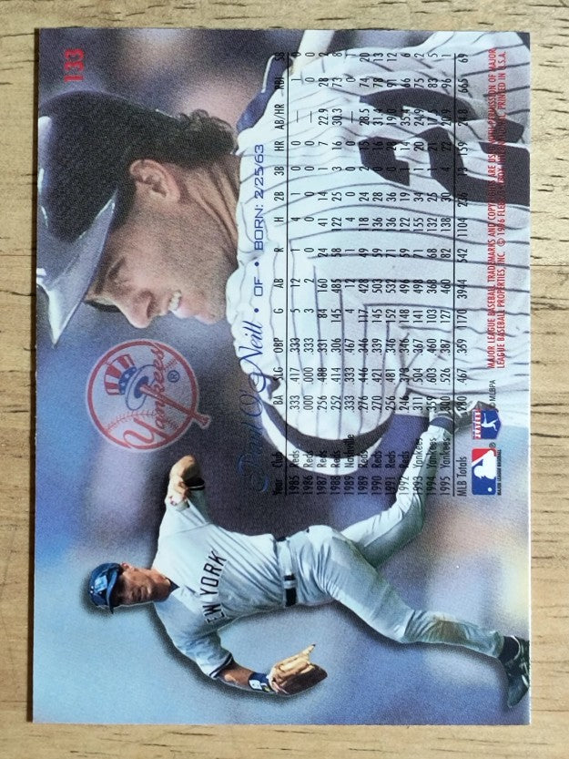 1996 Flair Gold #133 Paul O'Neill