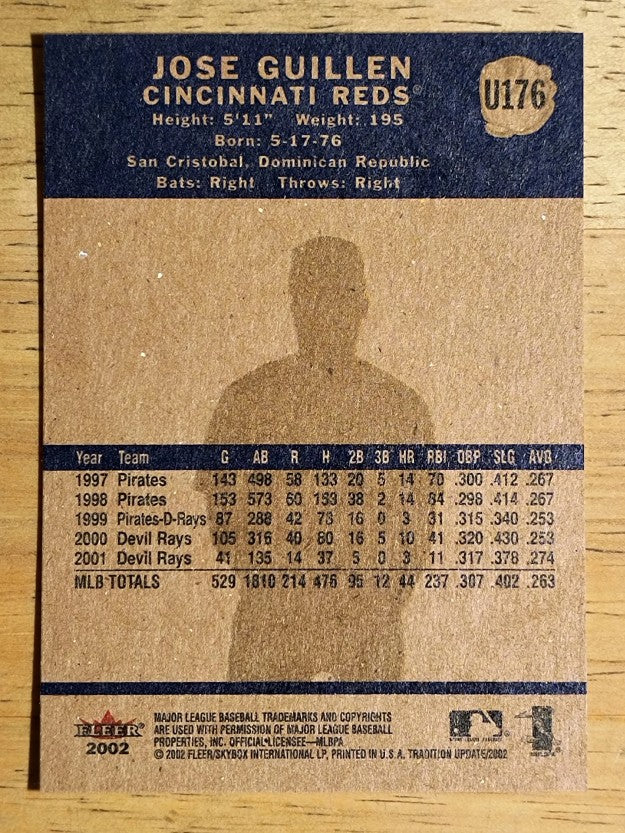 2002 Fleer Tradition Update #U176 Jose Guillen