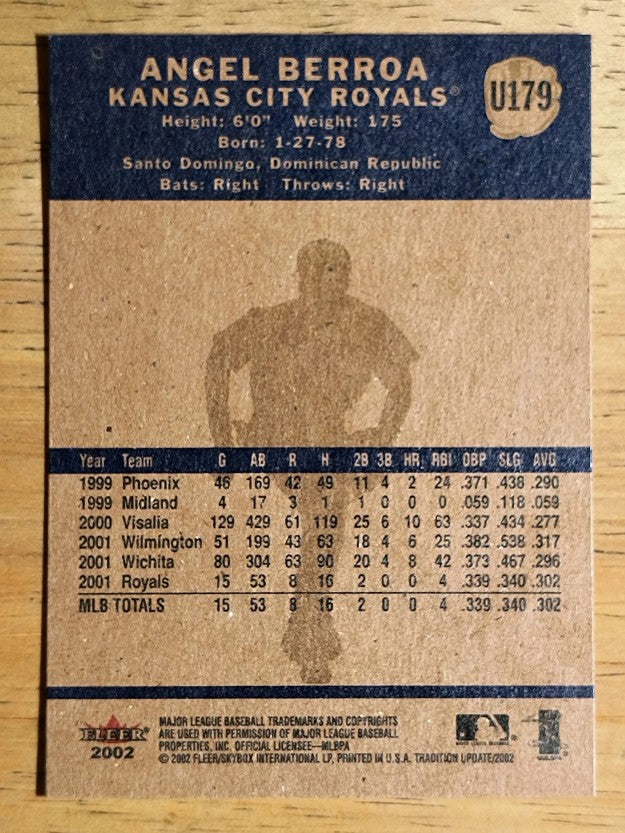 2002 Fleer Tradition Update #U179 Angel Berroa