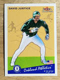 2002 Fleer Tradition Update #U184 David Justice