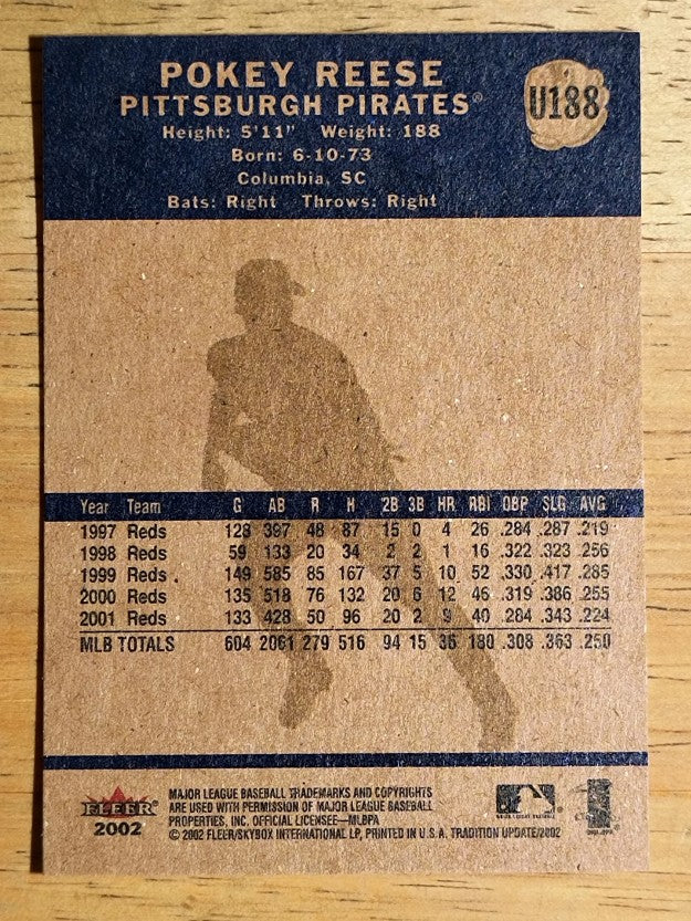 2002 Fleer Tradition Update #U188 Pokey Reese