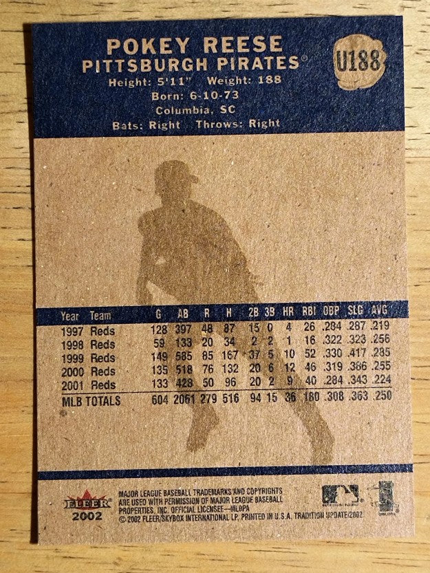 2002 Fleer Tradition Update #U188 Pokey Reese