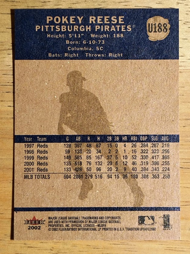 2002 Fleer Tradition Update #U188 Pokey Reese