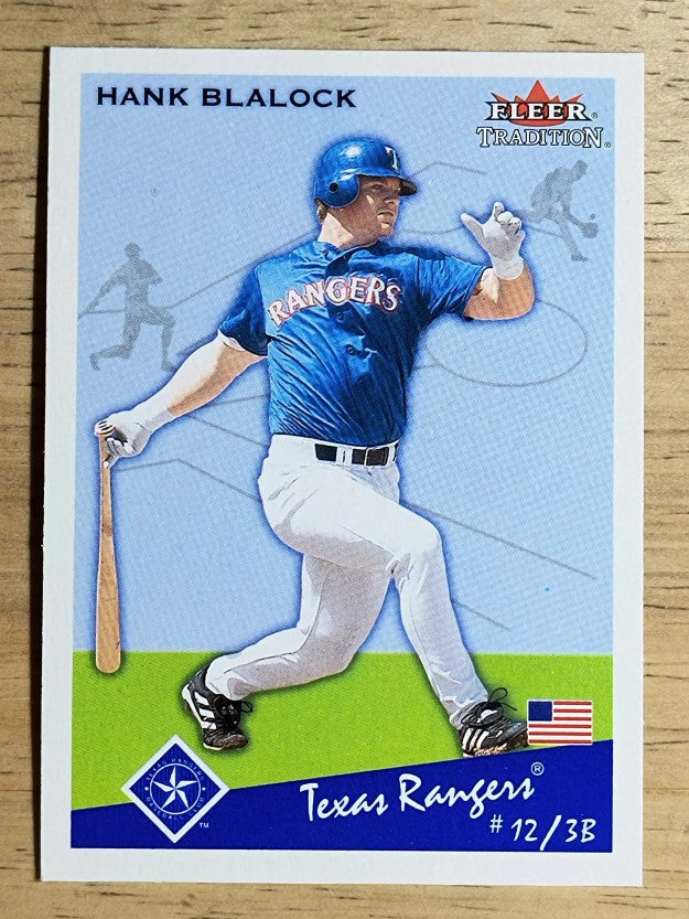 2002 Fleer Tradition Update #U190 Hank Blalock