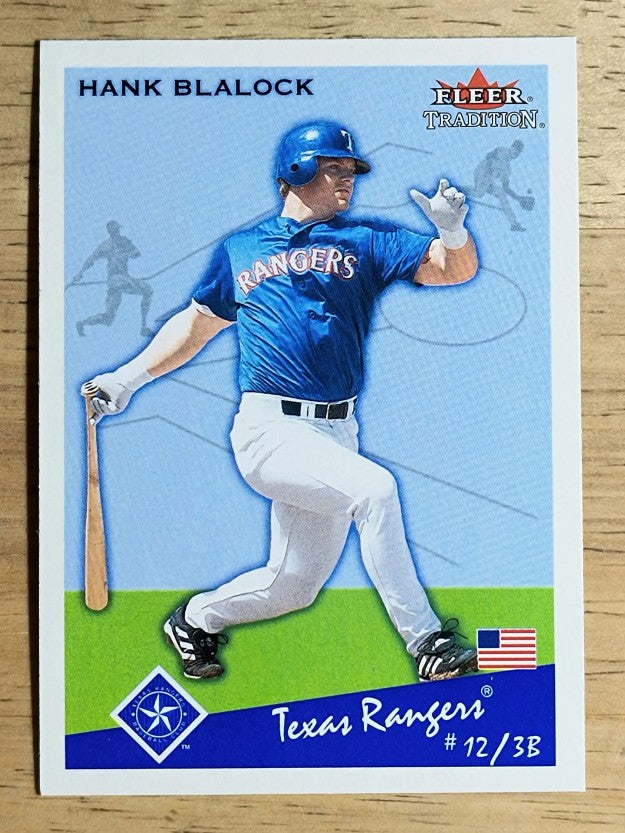 2002 Fleer Tradition Update #U190 Hank Blalock