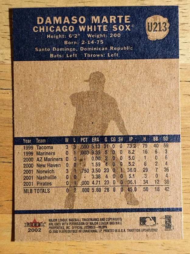 2002 Fleer Tradition Update #U213 Damaso Marte