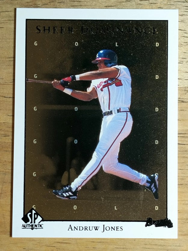 1998 SP Authentic Sheer Dominance Gold #SD17 Andruw Jones (NM)