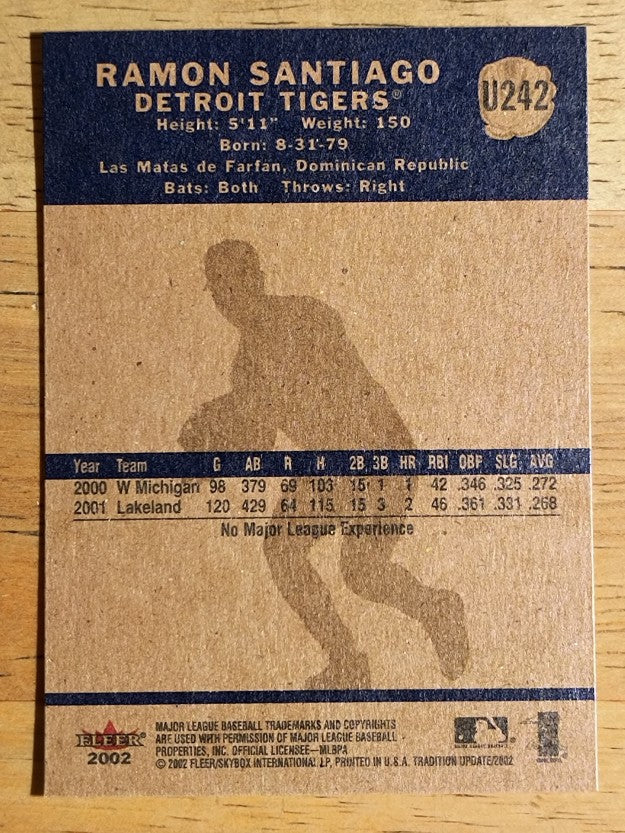 2002 Fleer Tradition Update #U242 Ramon Santiago