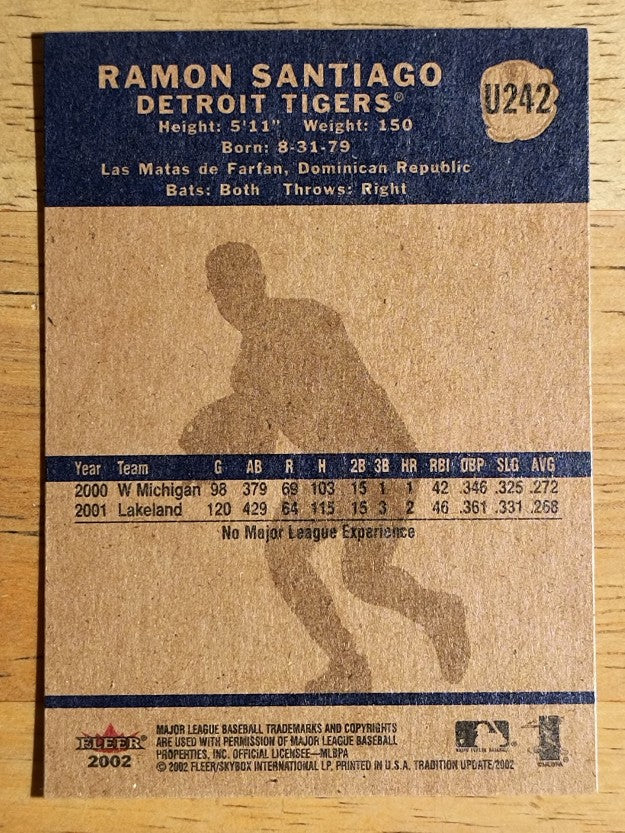 2002 Fleer Tradition Update #U242 Ramon Santiago