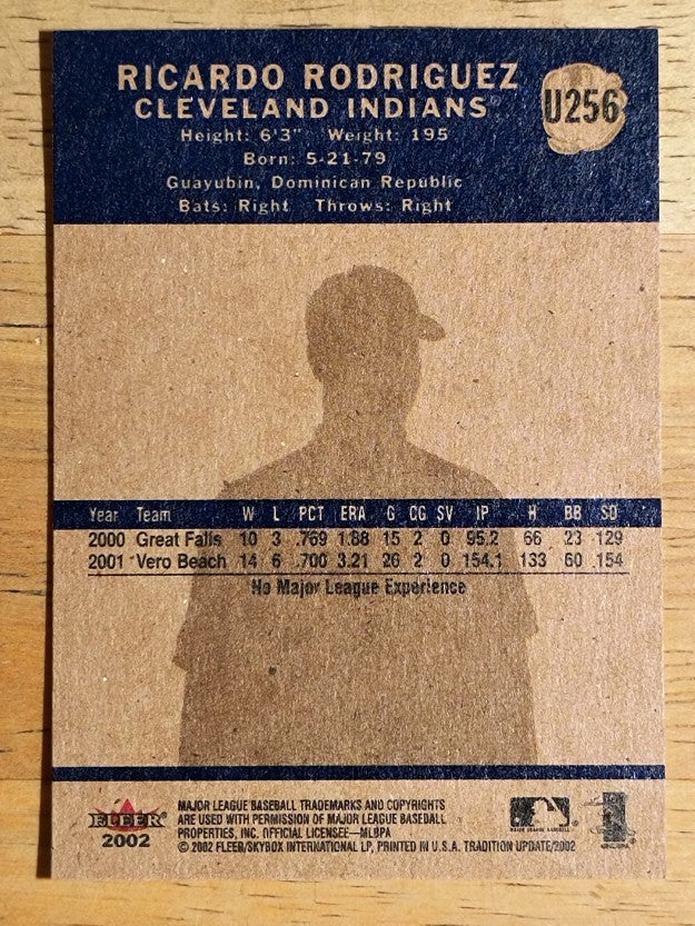 2002 Fleer Tradition Update #U256 Ricardo Rodriguez