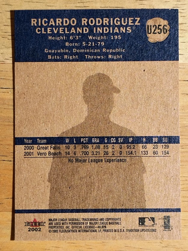 2002 Fleer Tradition Update #U256 Ricardo Rodriguez