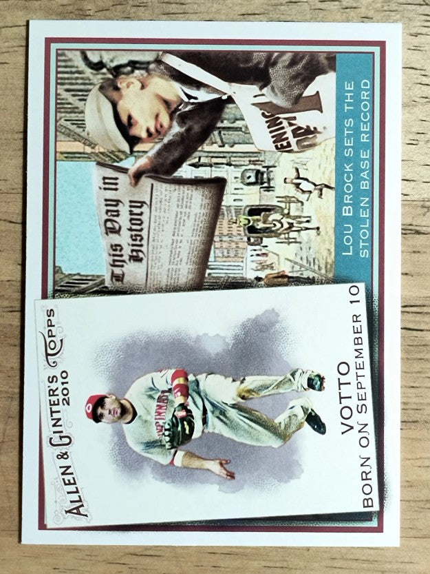 2010 Topps Allen and Ginter This Day in History #TDH24 Joey Votto