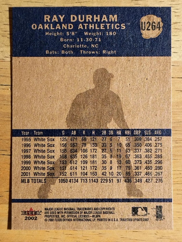 2002 Fleer Tradition Update #U264 Ray Durham