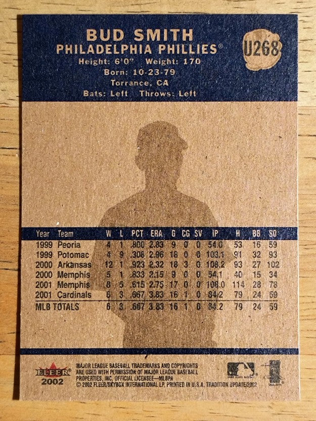 2002 Fleer Tradition Update #U268 Bud Smith
