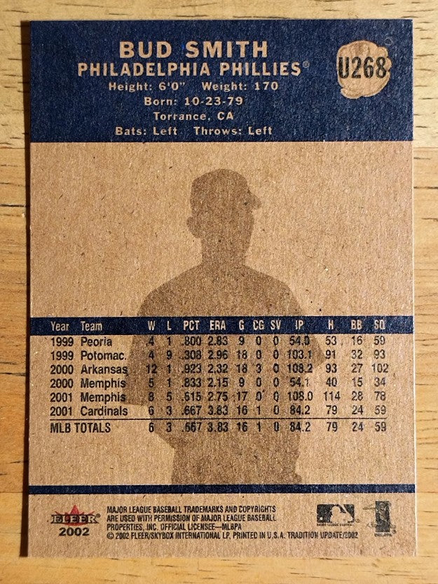 2002 Fleer Tradition Update #U268 Bud Smith