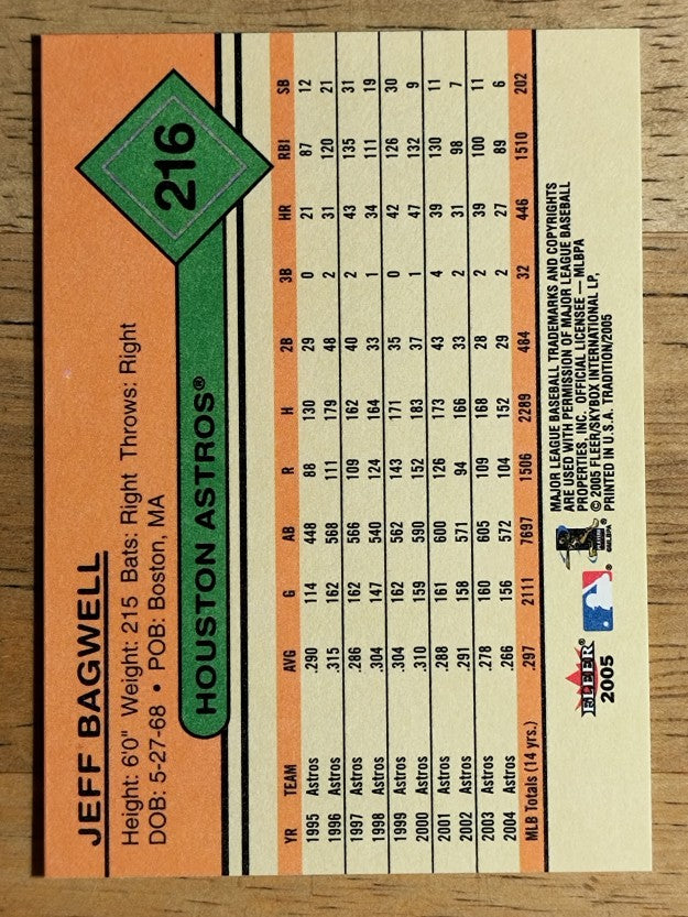 2005 Fleer Tradition #216 Jeff Bagwell