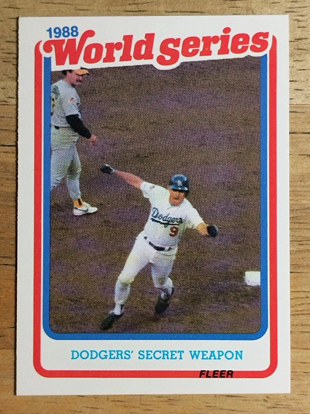 1989 Fleer World Series #1 Mickey Hatcher