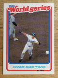1989 Fleer World Series #1 Mickey Hatcher
