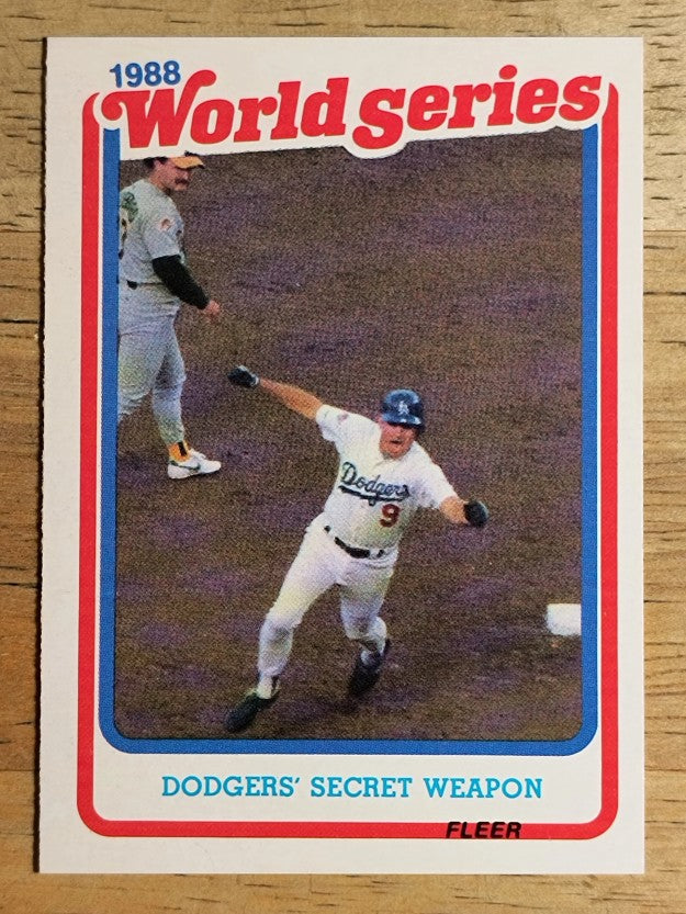 1989 Fleer World Series #1 Mickey Hatcher