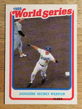 1989 Fleer World Series #1 Mickey Hatcher