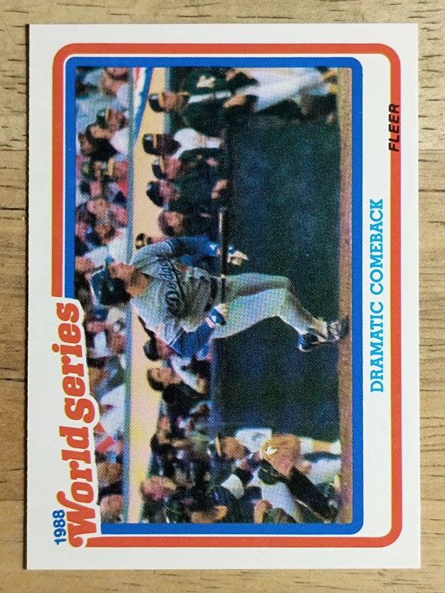 1989 Fleer World Series #4 Mike Scioscia