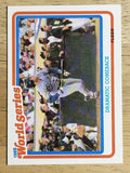 1989 Fleer World Series #4 Mike Scioscia