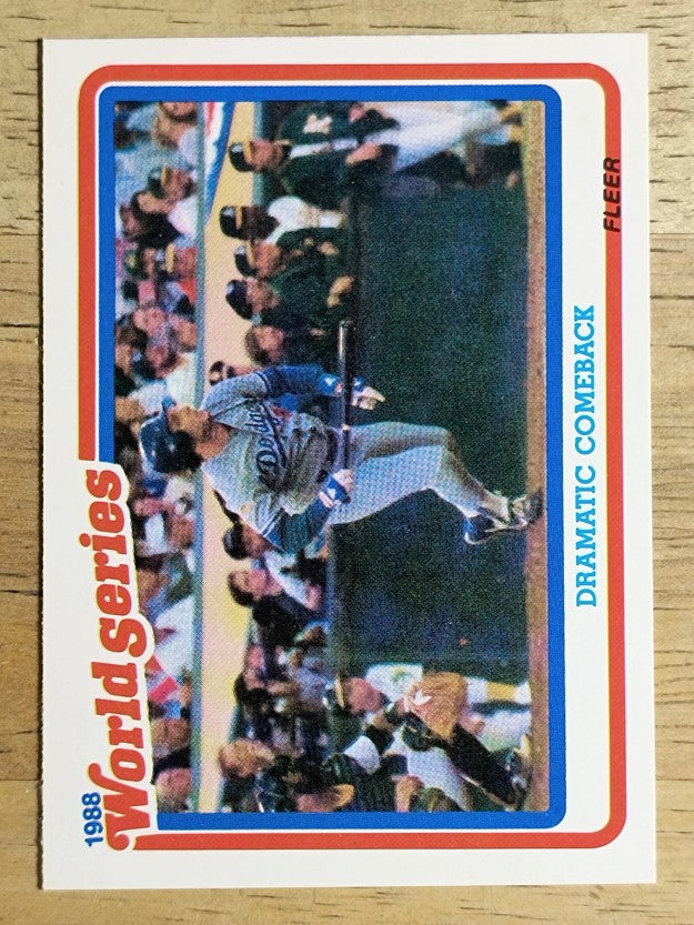 1989 Fleer World Series #4 Mike Scioscia
