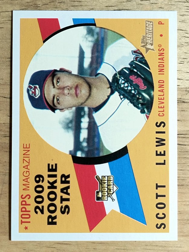 2009 Topps Heritage #112 Scott Lewis