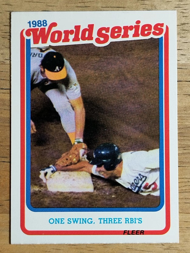 1989 Fleer World Series #7 Mike Marshall