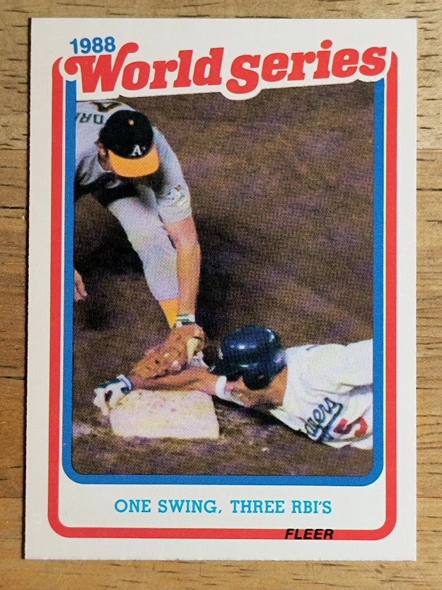 1989 Fleer World Series #7 Mike Marshall