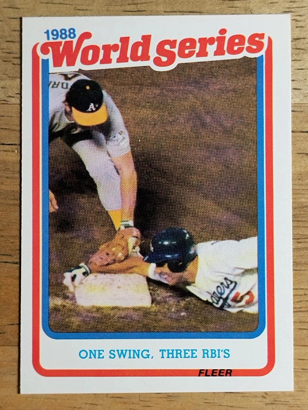 1989 Fleer World Series #7 Mike Marshall