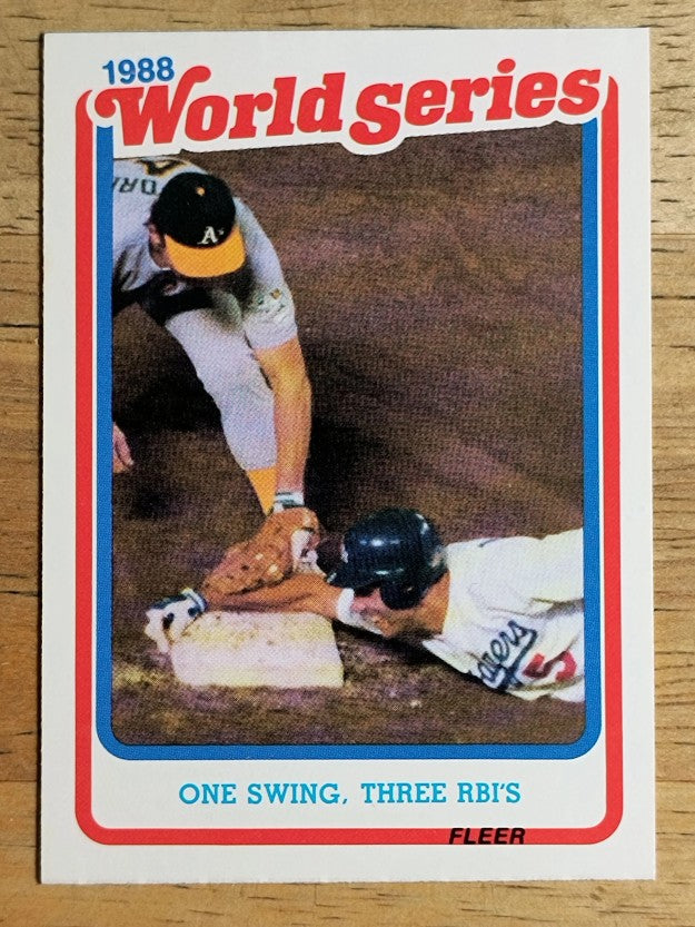 1989 Fleer World Series #7 Mike Marshall