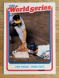 1989 Fleer World Series #7 Mike Marshall