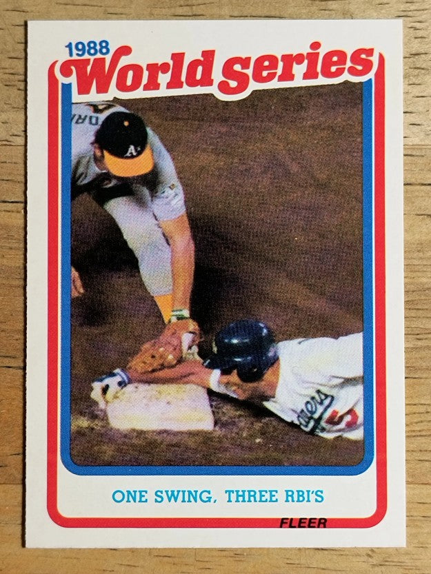 1989 Fleer World Series #7 Mike Marshall