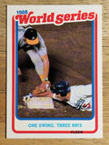 1989 Fleer World Series #7 Mike Marshall