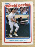 1989 Fleer World Series #8 Mark McGwire