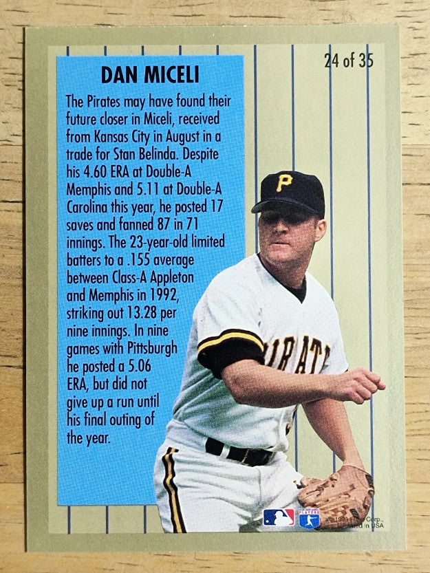 1994 Fleer Major League Prospects #24 Danny Miceli