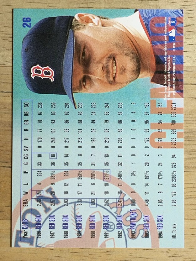 1995 Fleer #26 Roger Clemens